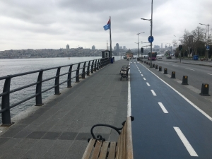 Korona Virüs Nedeniyle Boş Kalan Salacak Sahili Havadan Görüntülendi