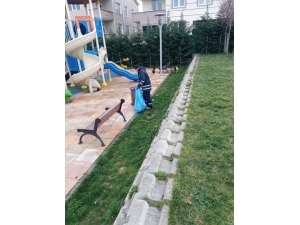 Ergene’deki Parklar Yıkanıp Temizleniyor