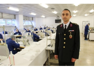 Jandarmadan Günde 100 Bin Maske Üretimi