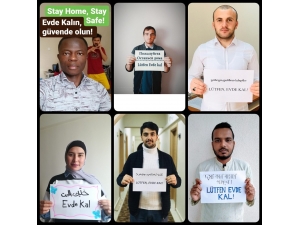 62 Öğrenciden 39 Dilde ’Evde Kal’ Mesajı