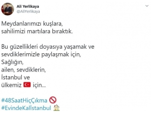 İstanbul Valisi Yerlikaya: ”Meydanlarımızı Kuşlara, Sahilimizi Martılara Bıraktık”
