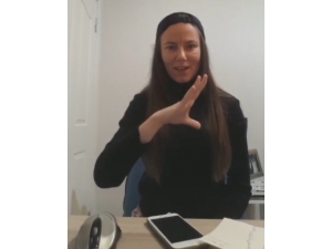 Bursalı Gazeteciden İşaret Diliyle ’Evde Kal’ Videosu