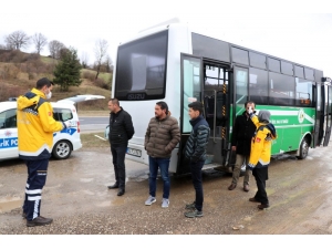 Bolu’ya Giriş Ve Çıkışlarda Yolcuların Ateşleri Ölçülüyor