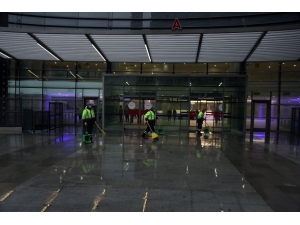 Okmeydanı Hastanesi’nde Temizlik Ve Dezenfeksiyon Yapıldı