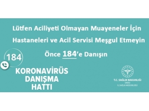 Sağlık Müdürlüğü Uyardı: "İlk Önce 184’ü Arayın"