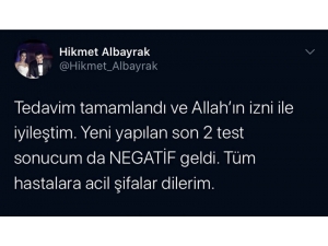 Abdurrahim Albayrak’ın Oğlu İyileştiğini Açıkladı