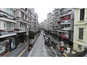 Samsun’da Vatandaşlar Çağrıya Uydu, Boş Sokaklar Havadan Görüntülendi