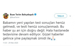 Buse Terim’den Fatih Terim’in Sağlık Durumuna İlişkin Açıklama