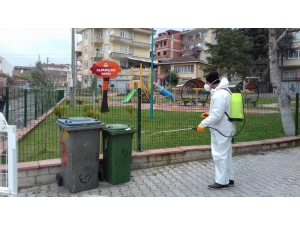 Körfez’de Dezenfekte Ekipleri Yoğun Çalışıyor