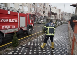 Nevşehir’de Cadde Ve Sokaklar Dezenfekte Ediliyor
