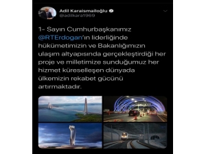 Ulaştırma Ve Altyapı Bakanı Karaismailoğlu: “Bakanlığımız Dinamizmini Asla Kaybetmeden Hizmet Üretmeye Devam Edecektir”