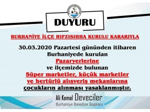 Pazar Ve Marketlere Çocukların Girişi Yasak