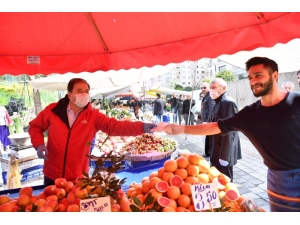 Başkan Kılıç’tan Semt Pazarında “Sosyal Mesafe” Uyarısı