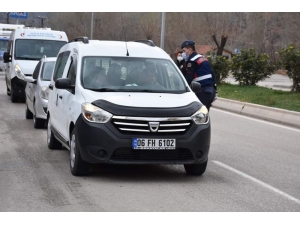 Nallıhan’da Araçlar Dezenfekte Ediliyor