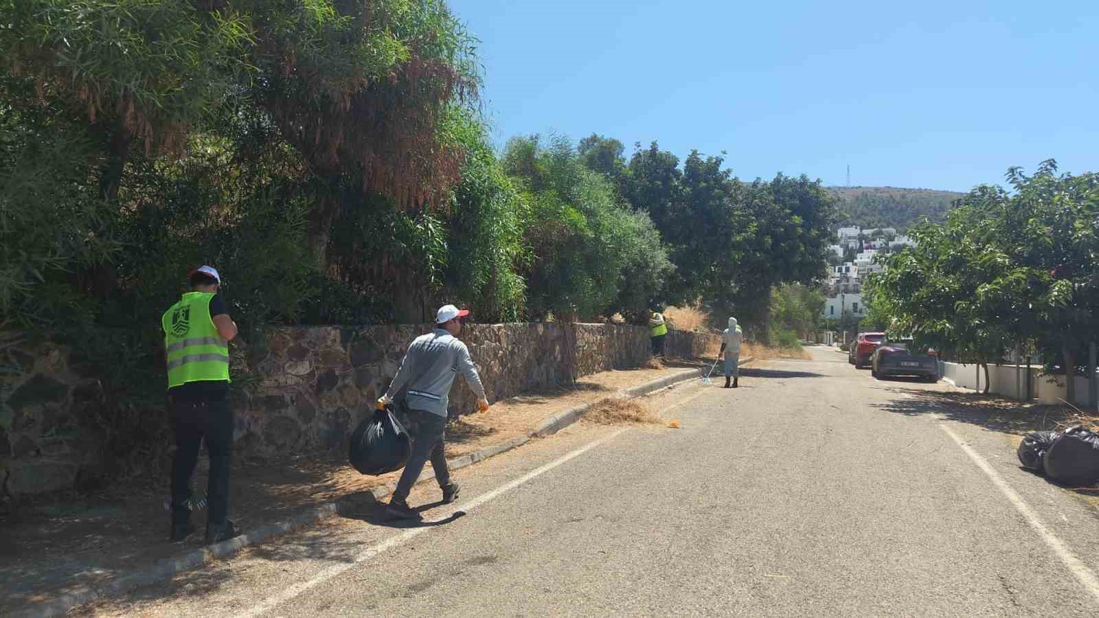 bodrum-da-ot-temizligi-calismalari-haziran-ayi-boyunca-araliksiz-surdu