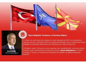 Bakan Akar Kuzey Makedonya Cumhuriyeti’nin Nato’ya Katılışını Kutladı