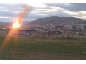 Ağrı’da Doğalgaz Boru Hattı Patladı