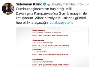 Başkan Süleyman Kılınç, 3 Aylık Maaşını Bağışladı
