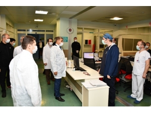 Vali Gürel, Hastaların Gözlem Altında Tutulacağı Bölümleri Gezdi