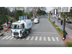 Kdz. Ereğli’de Yollar İlaçlı Su İle Yıkanıyor