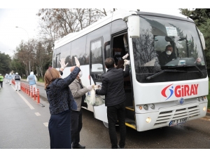 Başkan Şahin, Vali Gül İle İşçi Servislerini Denetledi