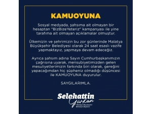Belediye Başkanı Gürkan Kampanya Hesabına Para Yatıracak