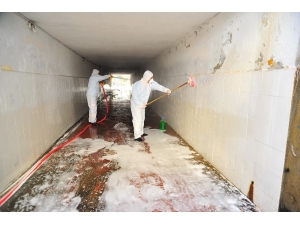 Alanya Sanayi Bölgesi Ve Alt Geçitlerinde Dezenfekte