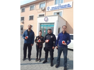 Meslek Lisesinden Emniyete Maske Desteği