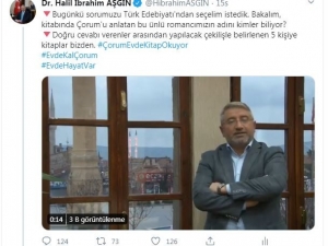 Başkan Aşgın Sosyal Medyadan Soruyor, Kitap Hediye Ediyor