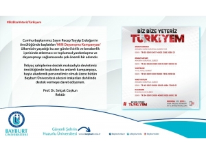 Bayburt Üniversitesinden ‘Milli Dayanışma Kampanyası’na Destek