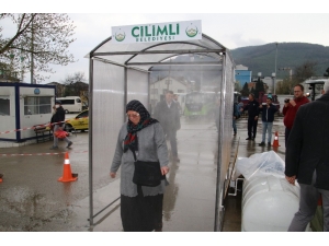 Pazaryeri’nde Korona Virüse Karşı Dezenfekte Tüneli