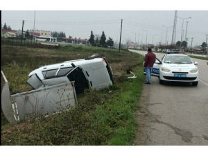 Samsun’da Otomobil Takla Attı: 1 Yaralı