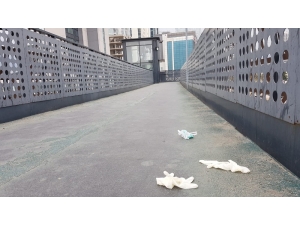 Çevreye Atılan Kullanılmış Maske Ve Eldivenler Tehlike Saçıyor