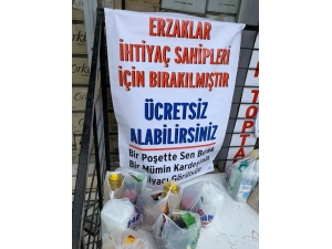 Batman’daki Marketten ’Askıda Gıda’ Kampanyası