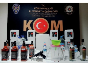 Çorum’da Kaçak İçki Ve Sigara Operasyonu