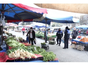 Bursa’da Pazarlarda Korona Virüs Önlemleri Arttırıldı