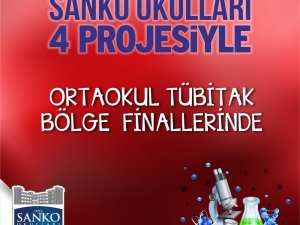 Sanko Okullarının Dört Projesi Bölge Finallerinde