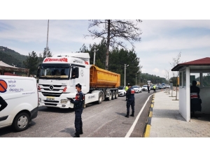 Marmaris’in İlk Kontrol Noktasında Korona Virüse Karşı Önlemler Arttırıldı