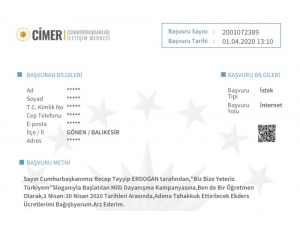 İletişim Başkanı Altun ‘Milli Dayanışma Kampanyası’na Destek İçin Gelen Başvuruları Paylaştı