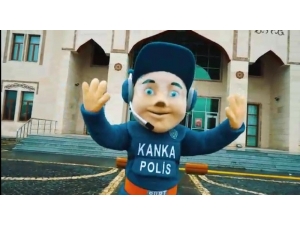 Siirt Emniyeti’nden ’Kanka Polis’ Maskotuyla Çocuklara Evde Kal Mesajı
