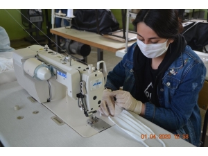 Bozdoğan’da Günde 300 Maske Üretiliyor