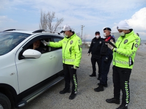 Hisarcık’ta Polis Ve Jandarma Ekiplerinden Korona Virüs Covid-19 Tedbiri