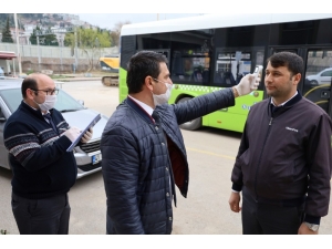 Kocaeli’de Vatmanlar Ve Şoförler Ateşlerini Ölçtürmeden Yola Çıkamıyor