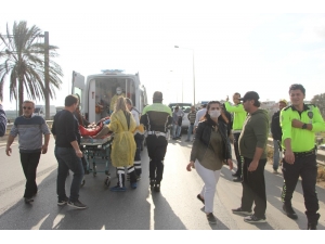 Acı İçinde Kıvanan Yaralıya İlk Müdahale Olay Yerinde Yapıldı