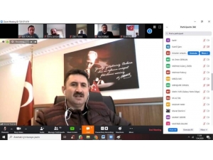 Develi Milli Eğitim Müdürü Telekonferans İle Toplantı Yaptı