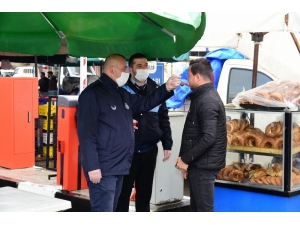 Korona Virüs Tedbirleri Kapsamında Pazar Alanlarındaki Önlemler Artırıldı
