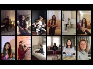 Bursalı Öğrencilerden ’Evde Kal’ Klibi