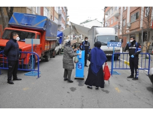 Eyüpsultan’da Pazarlarda Giriş Çıkış Noktaları Oluşturuldu