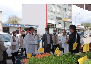 Kaymakam Almalı, Virüs Tedbirleriyle İlgili Esnafı Denetledi