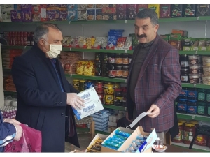 Karlıova’da Esnafa Maske Dağıtıldı